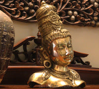 Brass Parvati Bust