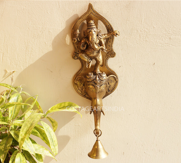 Brass Ganesha Wall Hanging