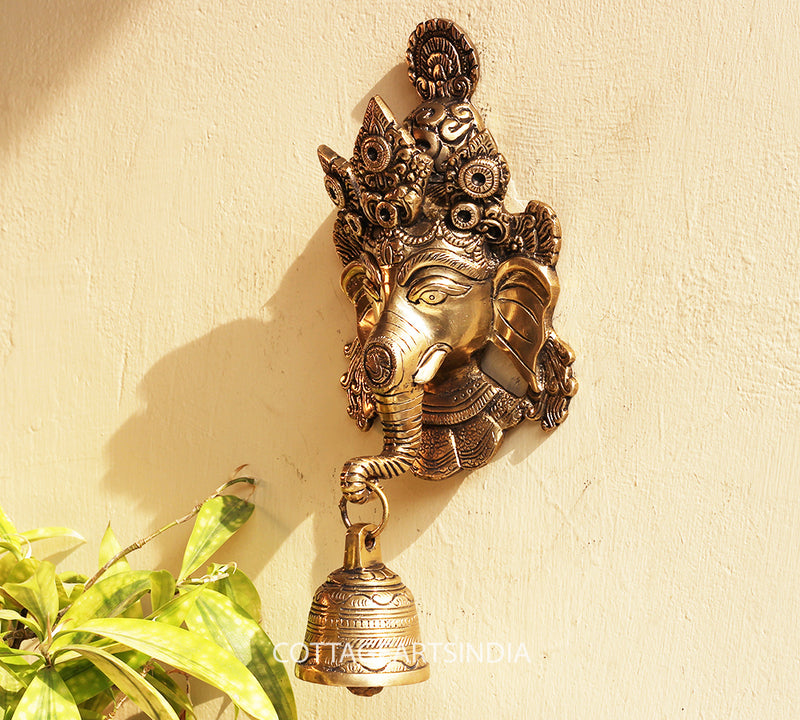 Brass Ganesha Wall Hanging