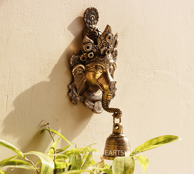 Brass Ganesha Wall Hanging