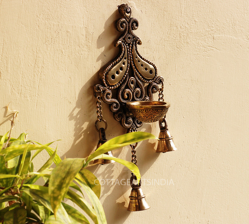 Hanging Bell - Brass Wall Hanging - Decorative and Religious