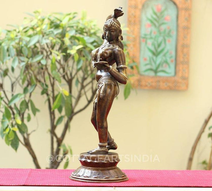 Brass Apsara Courtesan