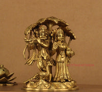 Brass Radha Krishna Tree