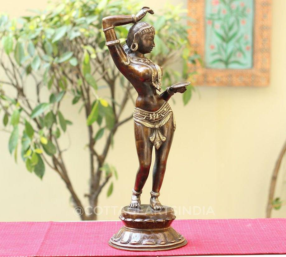 Brass Apsara Courtesan