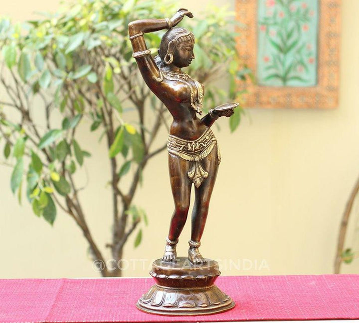 Brass Apsara Courtesan