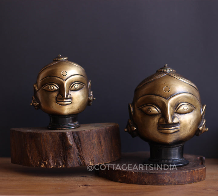 Brass Gauri Head Pair
