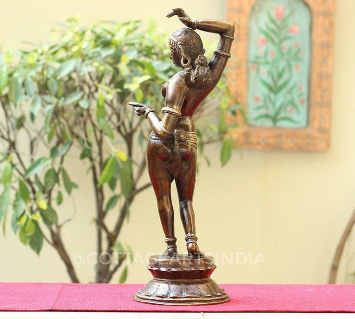 Brass Apsara Courtesan