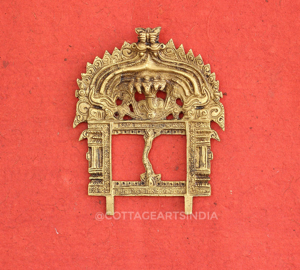 Brass Prabhawali Sheshnaag and Kirtimukha 7"