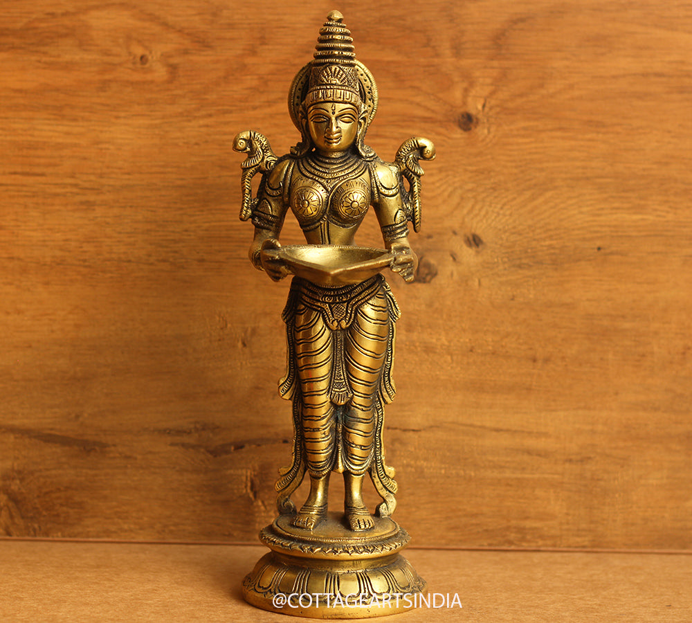 Brass Deeplaxmi 12"