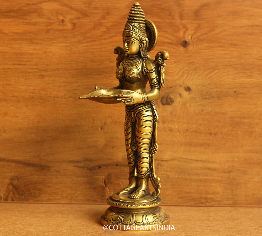 Brass Deeplaxmi 12"