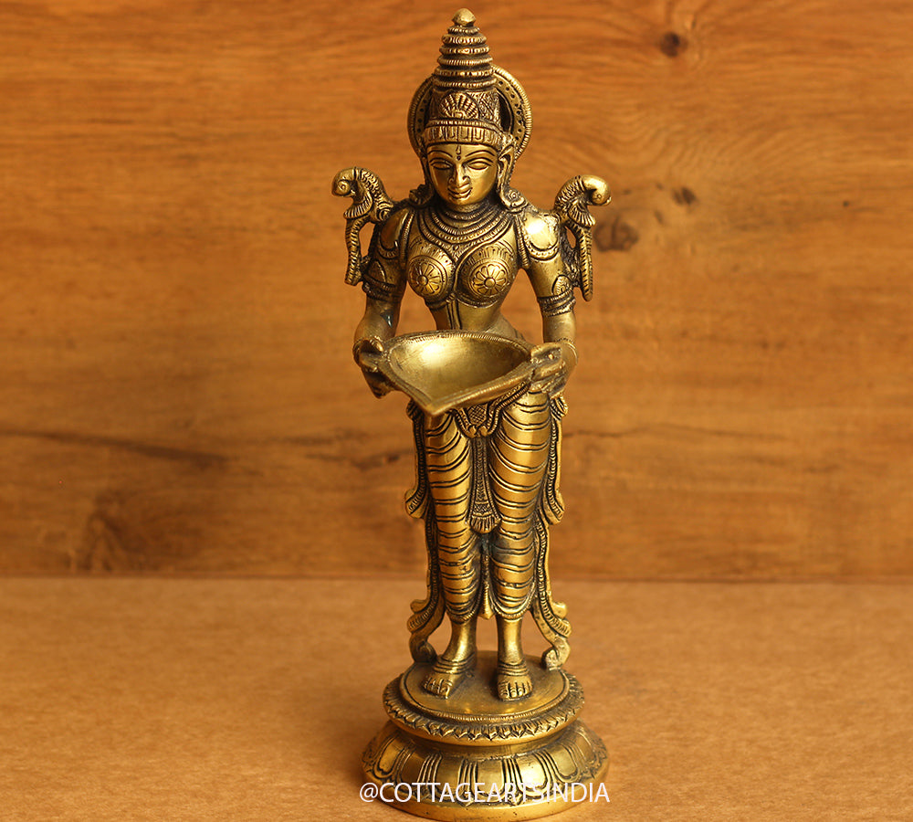 Brass Deeplaxmi 12"