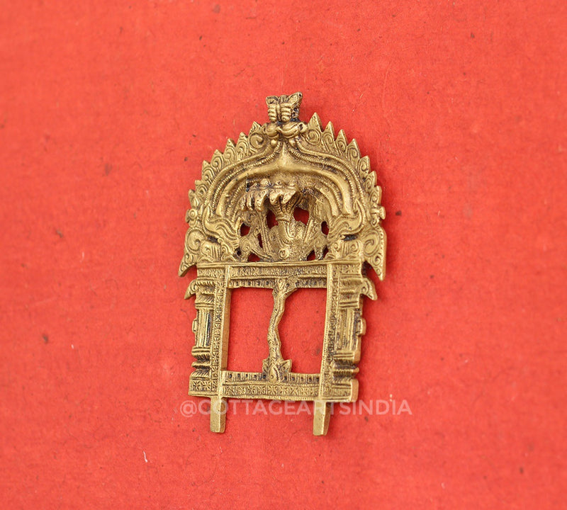 Brass Prabhawali Sheshnaag and Kirtimukha 7"