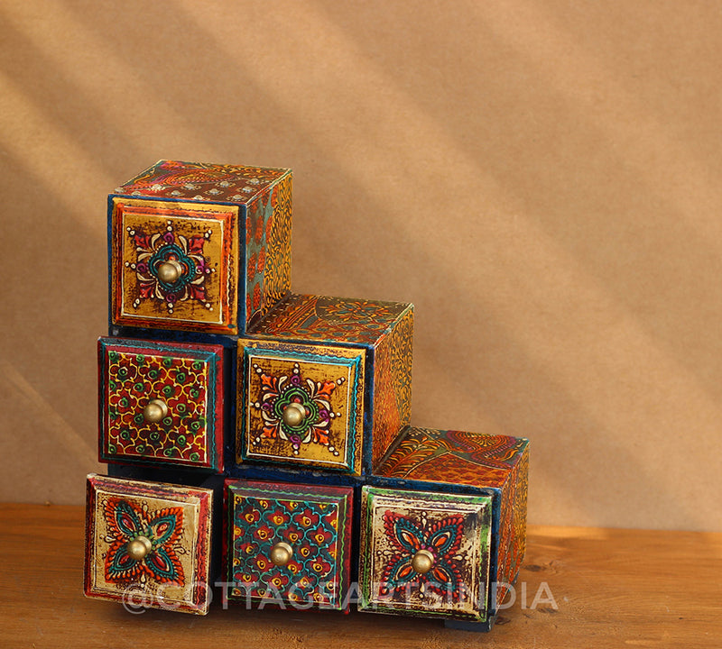 Jewelry Box Wooden Painted