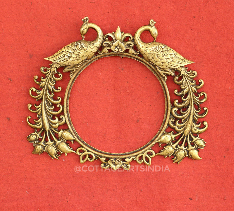 Brass Peacock Frame