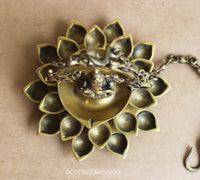 Brass Ganesh 20 Diya Hanging