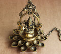Brass Ganesh 20 Diya Hanging