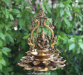 Brass Ganesh 20 Diya Hanging