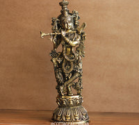 Brass Krishna 18"