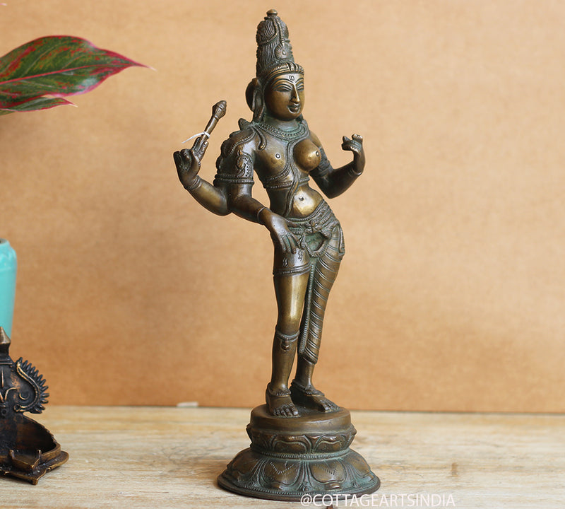 Brass Ardhnarshwar Bronze Finish