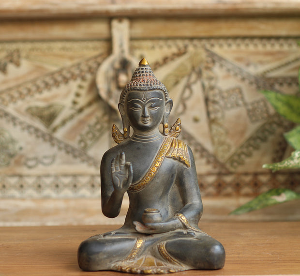 Brass Buddha Rustic Finish