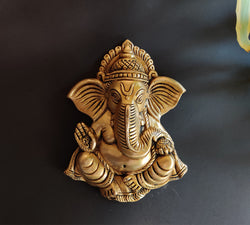 Brass Ganesha Wall Decor