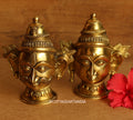 Brass Shiva and Gauri  Mukhlingam