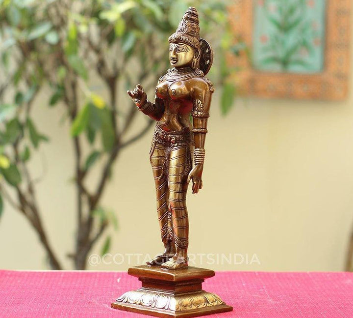 Brass Uma Parameshwari Parvati 13"