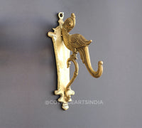 Brass Wall Hook Parrot