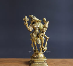 Brass Varaha with Bhumi Devi/ Bhudevi