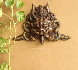 Brass Bhairav Face Mask