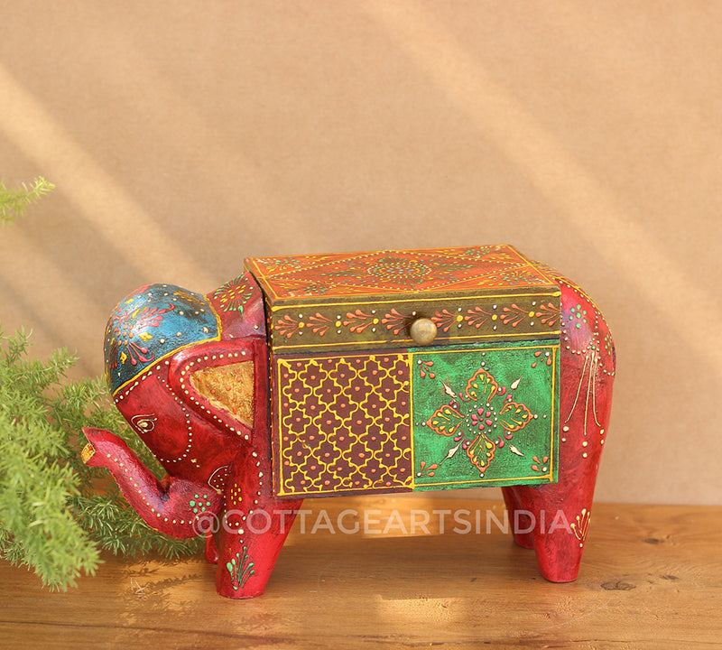 Elephant Wooden Box
