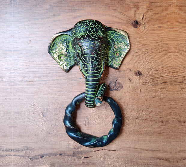 Brass Elephant Door Knocker