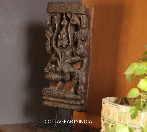 Vintage Wood/ Stone Narsimha