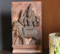 Vintage Wood /Stone Shiva Idol