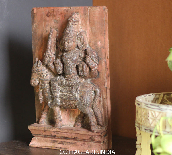 Vintage Wood /Stone Shiva Idol