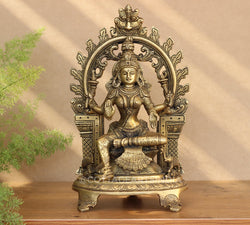 Brass Laxmi with Prabhawali