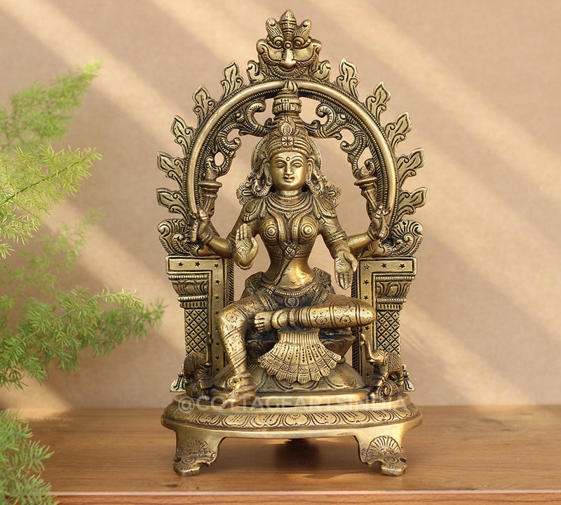 Brass Laxmi with Prabhawali