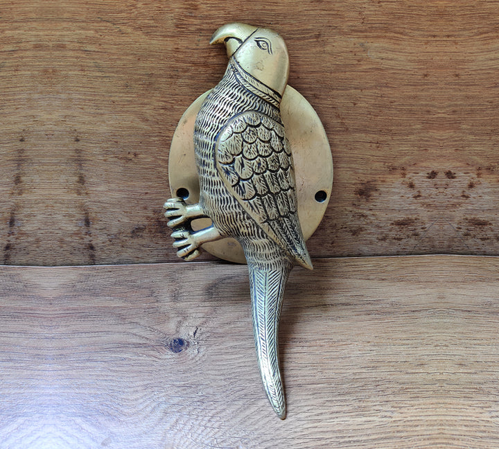 Brass Parrot Door Handle