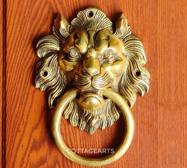 Brass Lion Door Knocker