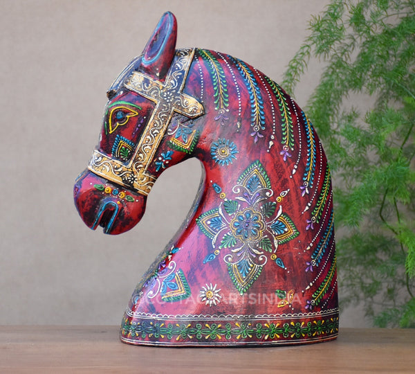 Wooden Horse Head