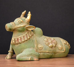Brass Nandi Rustic Patina with Antique Gold