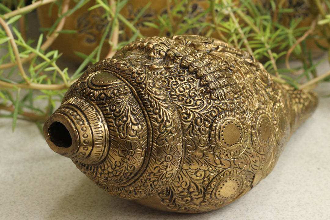 Brass Vishwaroopam Shanka/Conch