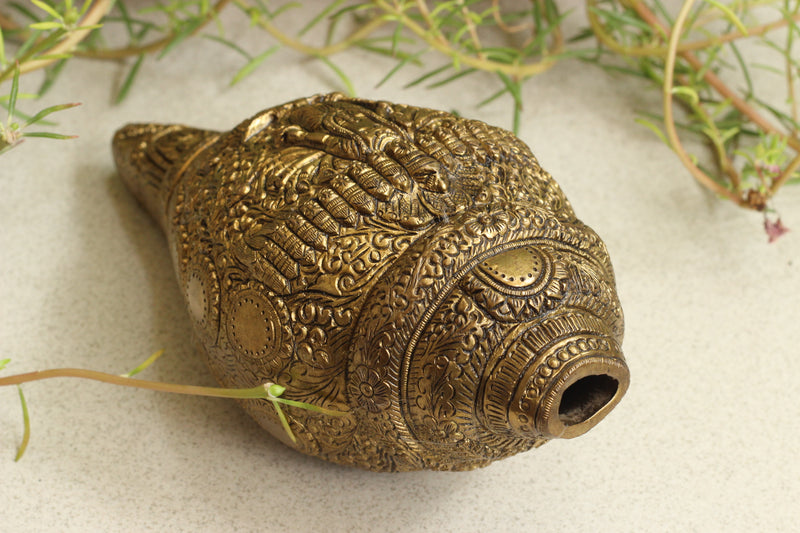 Brass Vishwaroopam Shanka/Conch