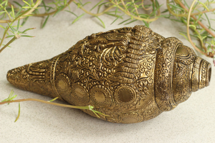 Brass Vishwaroopam Shanka/Conch