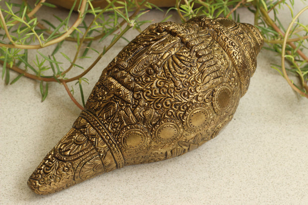 Brass Vishwaroopam Shanka/Conch