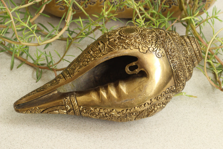 Brass Vishwaroopam Shanka/Conch
