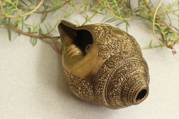 Brass Vishwaroopam Shanka/Conch