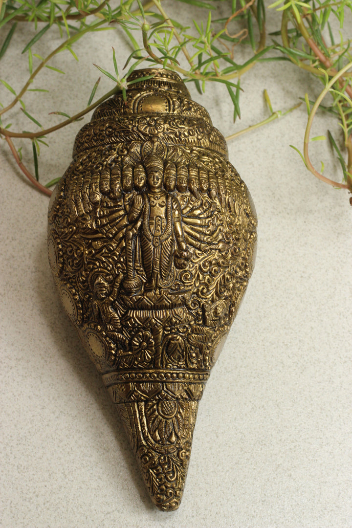 Brass Vishwaroopam Shanka/Conch