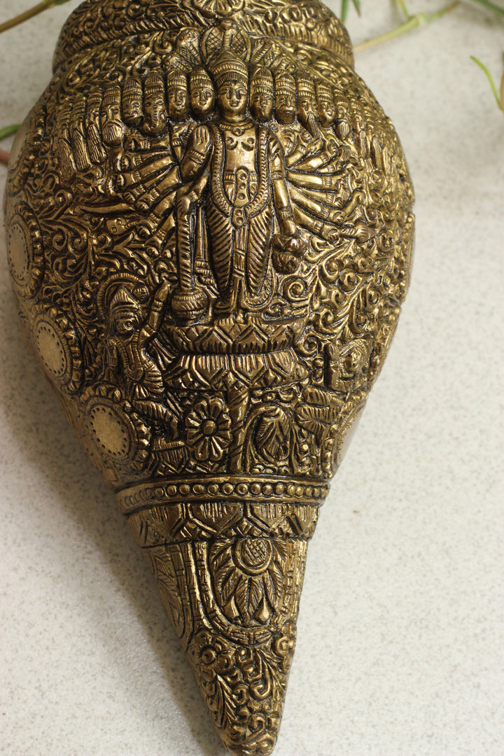 Brass Vishwaroopam Shanka/Conch