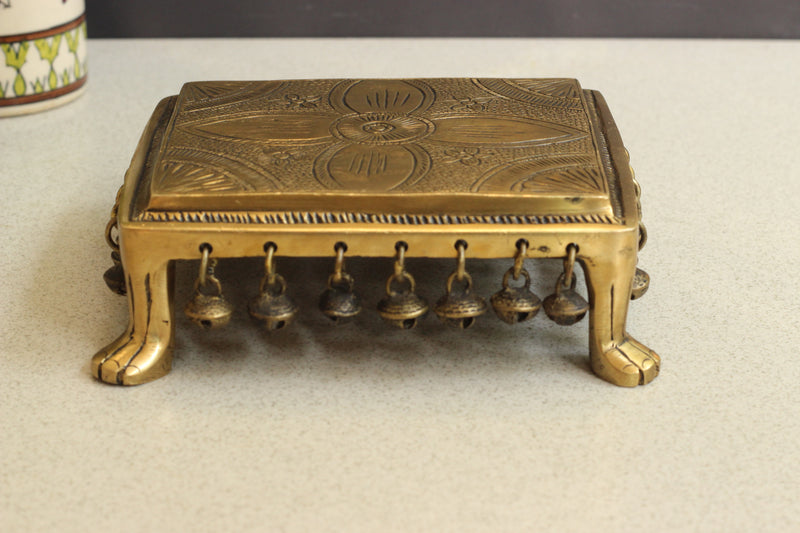 Brass Chowki Etching Work